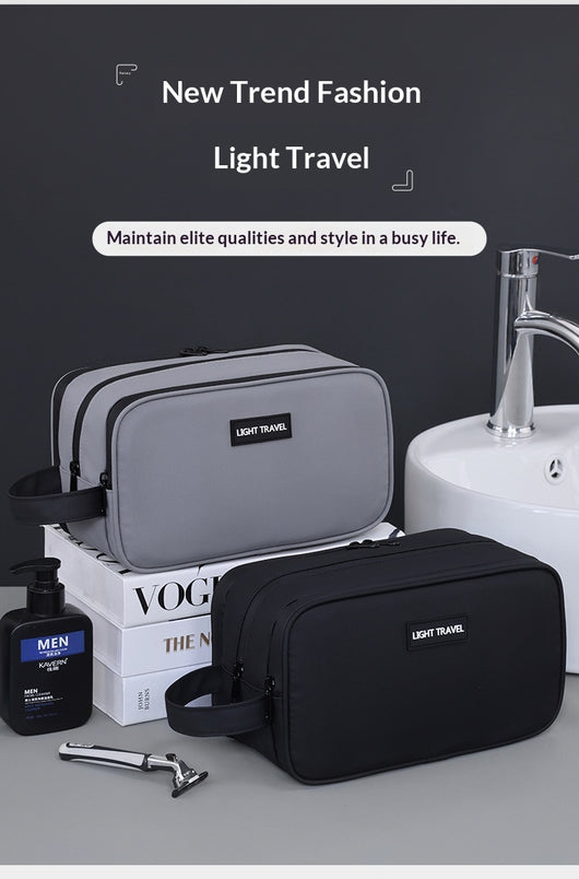 Neceser de Viaje Hombre Tres Compartimentos - Organizador Premium de Cosméticos - Image 14