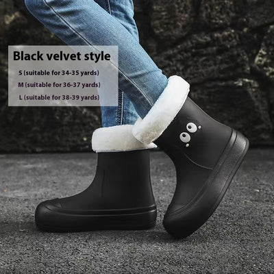 Botas de Lluvia Coreanas con Diseño Kawaii y Suela Antideslizante para Mujer - Image 15