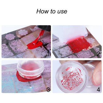 Sello de Transferencia para Uñas Transparente Tricolor - Image 14