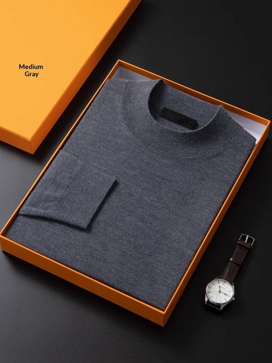 Suéter Base Cuello Alto Fino Versátil para Hombre - Image 6