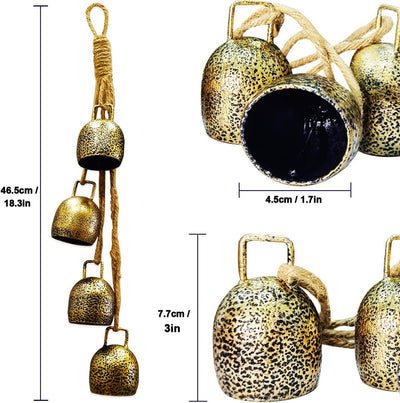 Campana Metálica Retro para Decoración Navideña de Jardín y Patio - Image 13