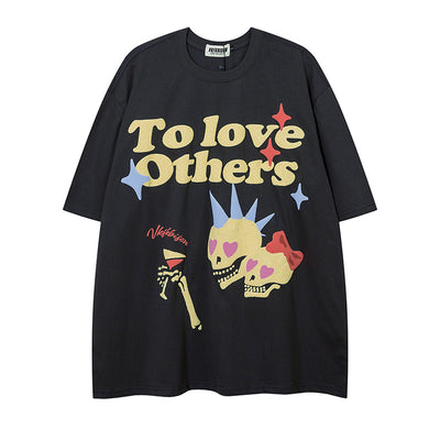 Playera Casual para Hombre con Estampado de Calavera y Huesos - Image 2