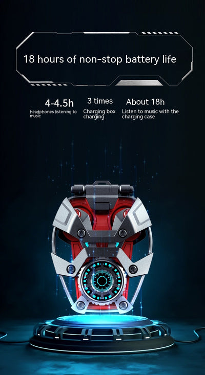 Auriculares Bluetooth Inalámbricos Mecha Wind - Sonido Premium con Alivio de Presión - Image 10