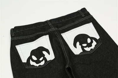 Jeans Casual Lavados con Estampado de Bolsillo para Hombre - Image 4