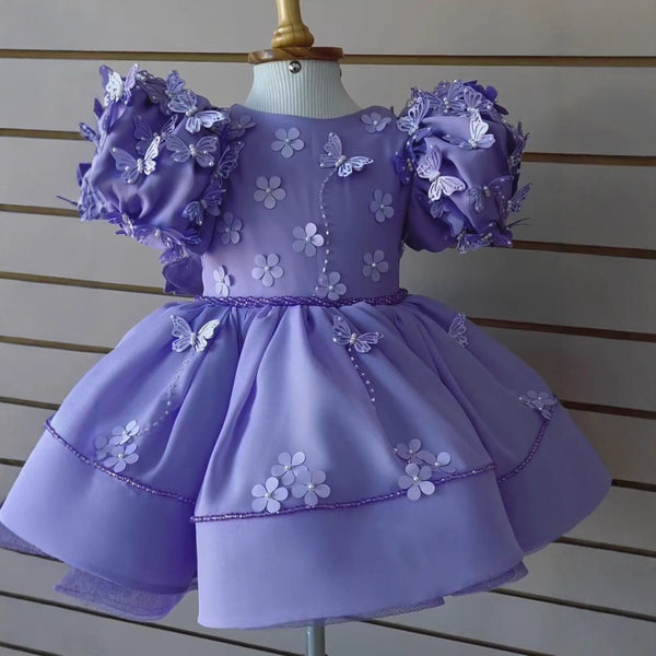 Vestido de Gala Infantil para Presentaciones de Piano y Cumpleaños