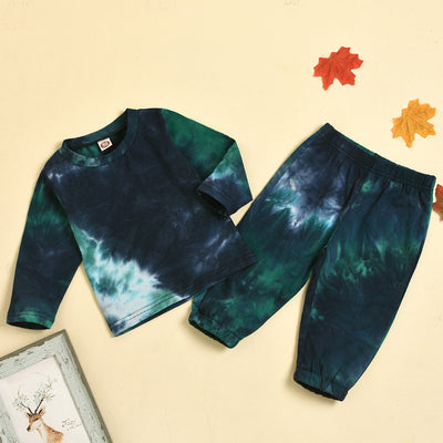 Conjunto de Dos Piezas Tie-Dye Manga Larga Primavera-Otoño - Image 6