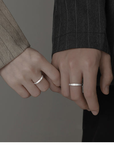 Par de Anillos de Plata Minimalistas - Image 11
