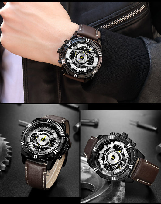Reloj de Cuarzo en Cuero para Hombre - Deportivo y Elegante - Image 6