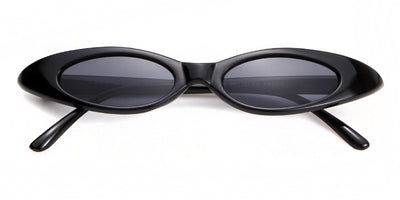 Clear frame cat eye sunglasses with bright yellow lenses, suitable for fashion wear and sun protection. - Image 32