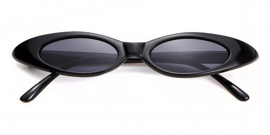 Clear frame cat eye sunglasses with bright yellow lenses, suitable for fashion wear and sun protection. - Image 32
