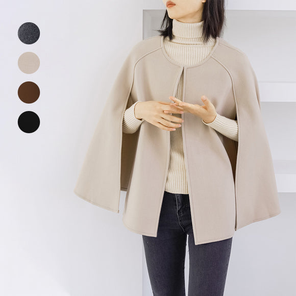 Abrigo de Lana para Mujer - Capa Exterior Versátil Otoño Invierno