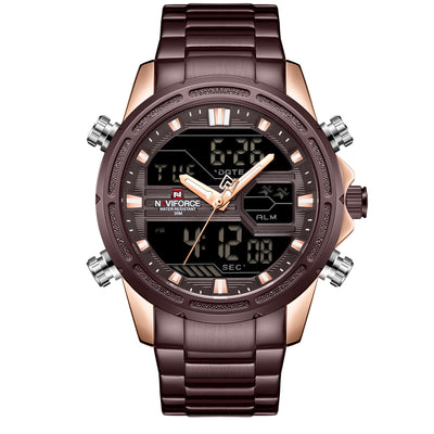 Reloj de Pulsera Deportivo Resistente al Agua con Banda de Acero - Image 9