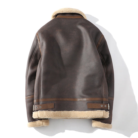Chaqueta Polo Casual Talla Grande con Forro de Lana y Cuello Integrado - Image 2