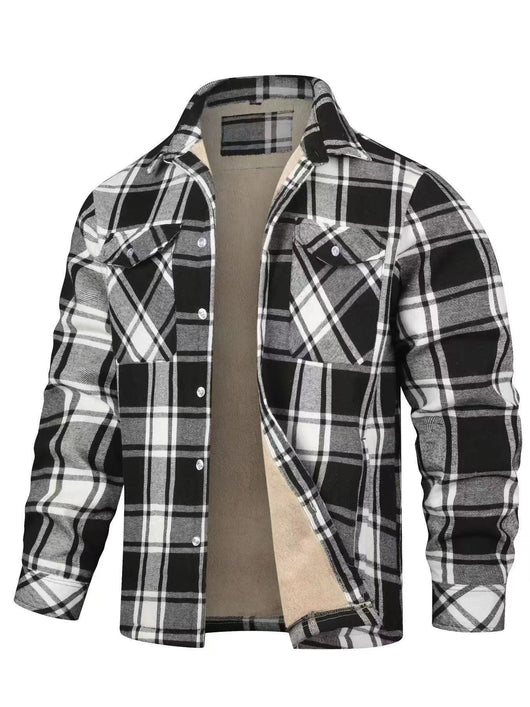 Chaqueta Camisa Hombre Cuadros Gruesos Solapas Largas - Image 18