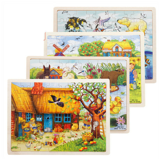 Rompecabezas Educativo Infantil de Madera 60 Piezas - Image 2