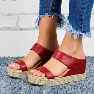 Sandalias Cuña PU Elegantes para Mujer - Comodidad y Estilo - Image 16