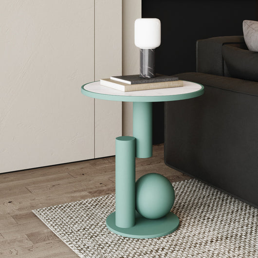 Mesa de Noche Minimalista de Hierro para Dormitorio - Image 10