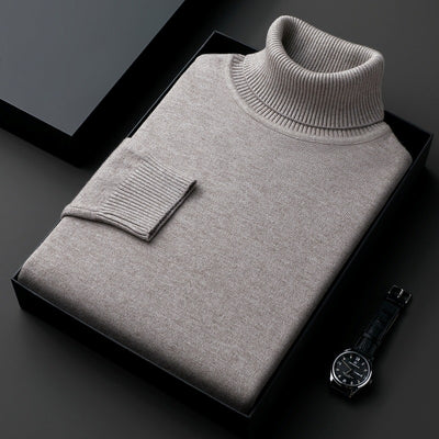 Suéter Cuello Alto Grueso Oversize Casual para Hombre - Image 8