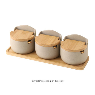 Set de 3 Recipientes de Cerámica Japonesa para Condimentos con Tapa - Image 7