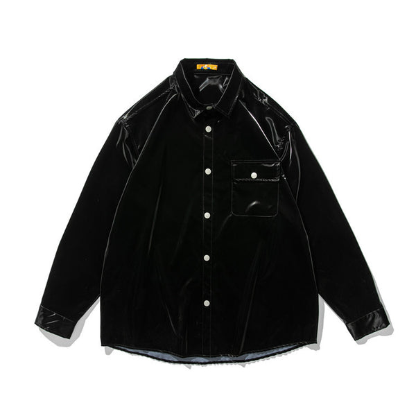 Camisa Casual Holgada con Bolsillos Laterales - Estilo Moderno