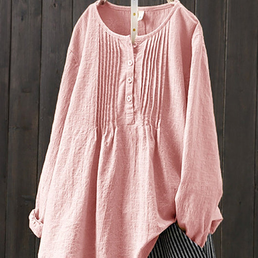 Jersey de Cuello Redondo en Algodón y Lino - Image 8