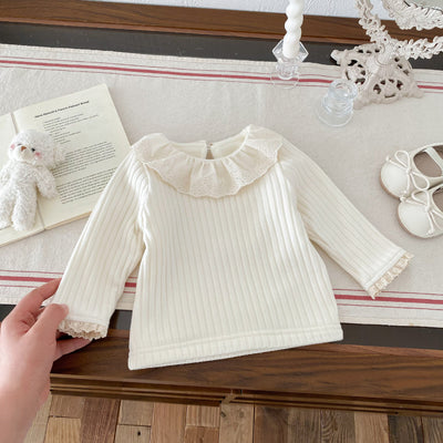 Blusa de Encaje con Cuello Peter Pan para Mujer - Image 40