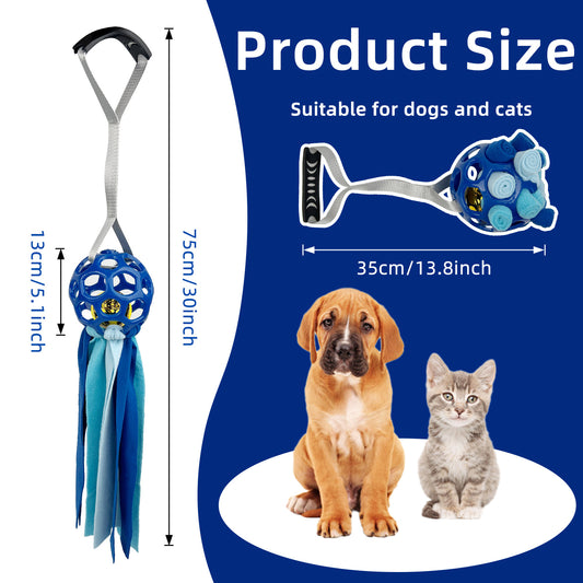 Pelota Interactiva Hueca con Sonido para Perros y Gatos - Juguete Educativo con Campana - Image 2