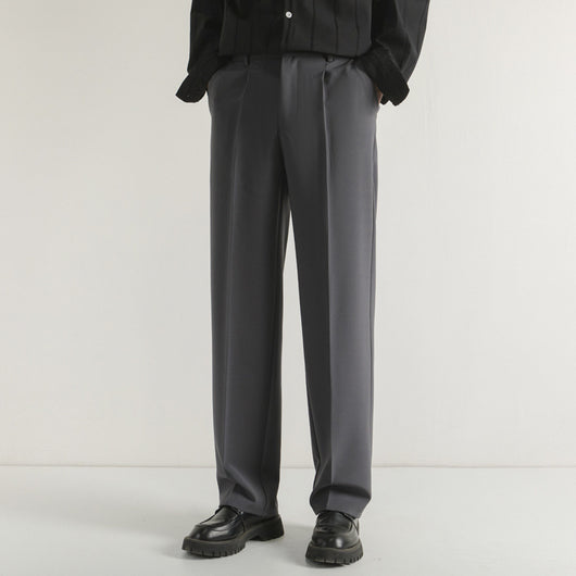 Pantalón de Traje Recto Casual Holgado para Hombre - Image 10