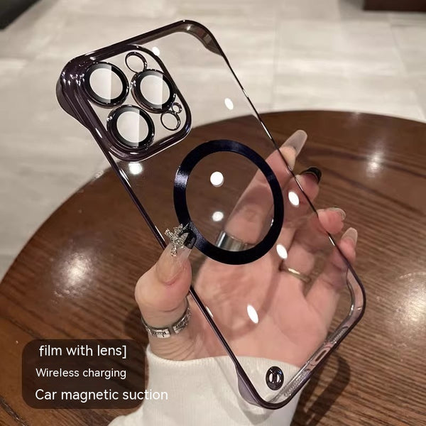 Funda Magnética Antipolvo con Marco Electrochapado para Smartphone