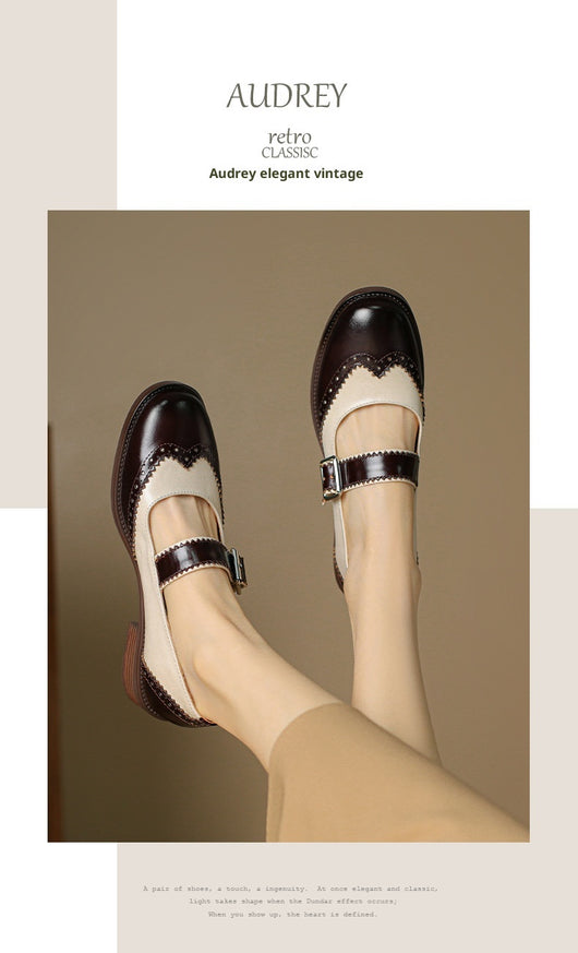Zapatos de Cuero con Bloques de Color - Diseño Moderno y Versátil - Image 10