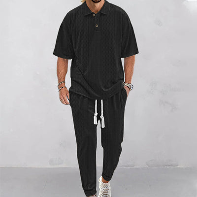 Traje Jacquard de Punto Pesado en Colores Sólidos - Image 8