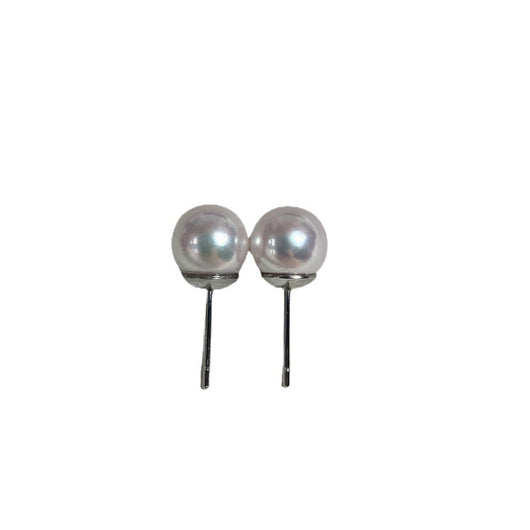Aretes de Plata S925 Clásicos 8-9mm Brillo Intenso - Image 5