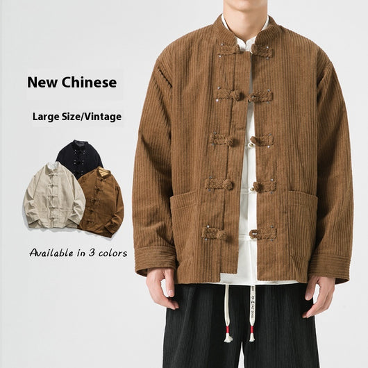 Chaqueta de Pana Han Mejorada - Abrigo Versátil de Algodón