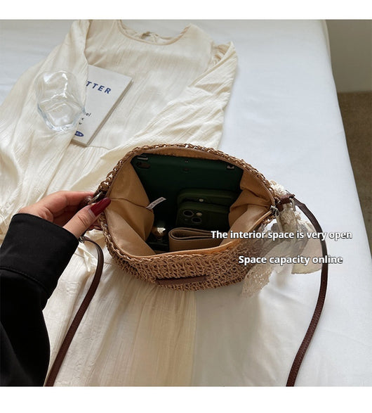 Bolsa Mensajera Tejida Calada para Mujer - Multiusos - Image 15