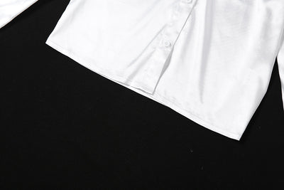 Camiseta Slim Cuello Solapa Manga Texturizada Botón Único Colores Lisos - Image 13