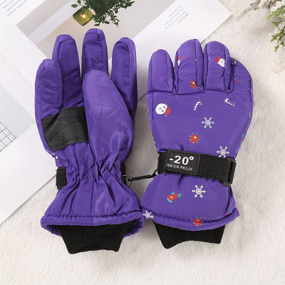 Guantes de Esquí Infantiles Térmicos con Forro Polar y Dedos Protegidos - Image 11