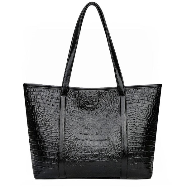 Bolso de Cuero Vintage de Gran Capacidad para Mujer