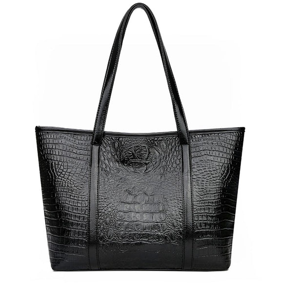 Bolso de Cuero Vintage de Gran Capacidad para Mujer