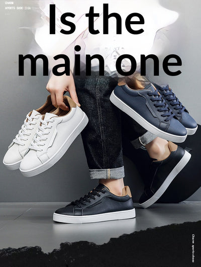 Tenis Blancos Casuales para Hombre Corte Bajo Primavera - Image 18