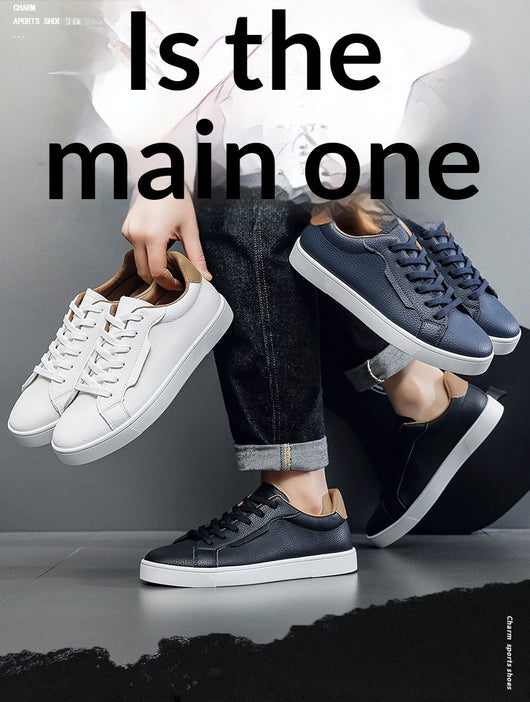 Tenis Blancos Casuales para Hombre Corte Bajo Primavera - Image 18