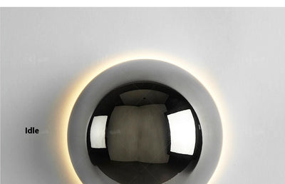 Lámpara Solar de Pared Estilo Nórdico Eclipse para Dormitorio - Image 17