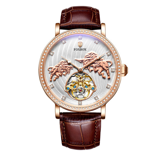 Reloj Mecánico para Hombre con Diamantes - Edición Conmemorativa Resistente al Agua - Image 2