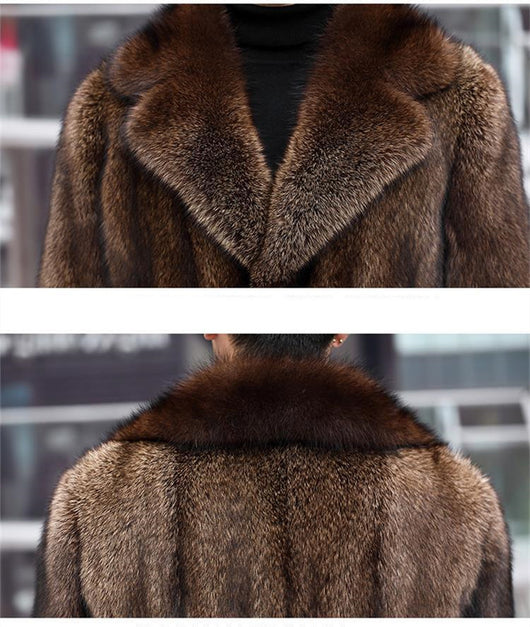 Chaqueta de Cuero Sintético Grueso para Hombre - Image 8
