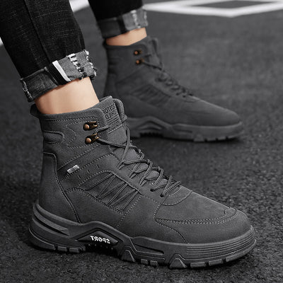 Botas de Trabajo Altas en Cuero para Hombre - Otoño e Invierno - Image 5