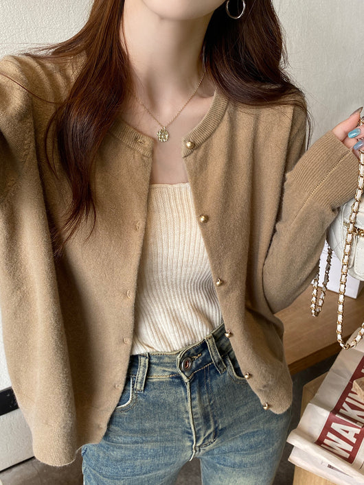 Cardigan Tejido Gris para Mujer - Abrigo Suéter Premium Otoño - Image 11