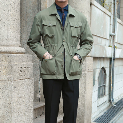 Chaqueta Vintage Ajustada para Hombre - Estilo Casual - Image 7