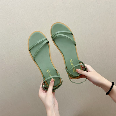 Sandalias Romanas Planas Dobles - Image 10