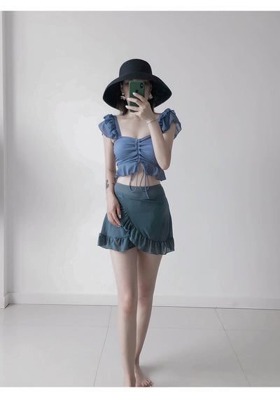 Traje de Baño Enterizo Estilo Falda Ajustado para Mujer - Image 18