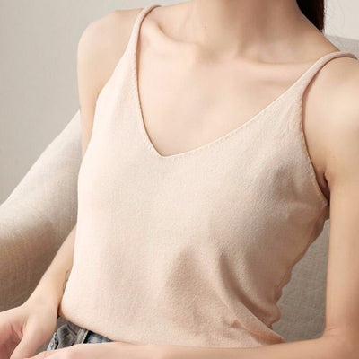 Camiseta Escotada V Suéter Tejido Suelto para Primavera y Verano - Image 14
