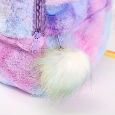 Mochila con Pompón de Conejo Multicolor - Diseño Magic Fur - Image 6